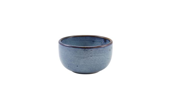 Terra Porcelain Aqua Blue Round Bowl 12.5cm