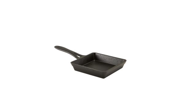 Mini Cast Iron Square Frypan 13 x 3cm