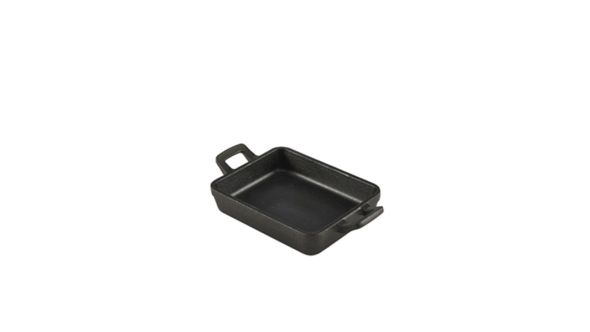 Mini Cast Iron Rectangular Dish 14x11x3cm
