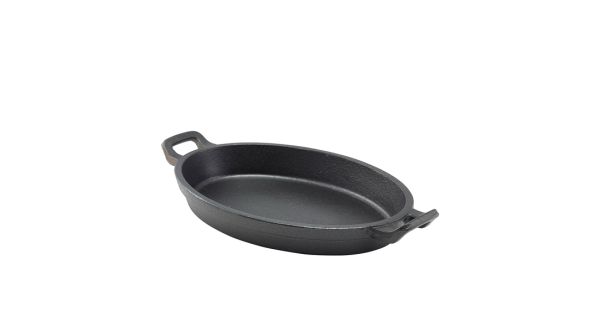 Cast Iron Oval Eared Dish 24 x 17.3 x 3.4cm