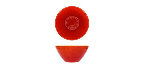Orange Glazed Melamine Casablanca Bowl 20.5 x 9.5cm
