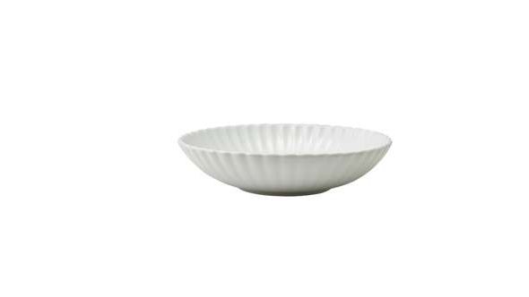 Incise Porcelain Scalloped Coupe Bowl 20cm