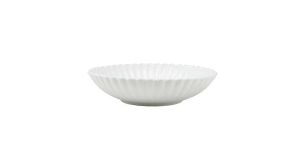 Incise Porcelain Scalloped Coupe Bowl 23cm