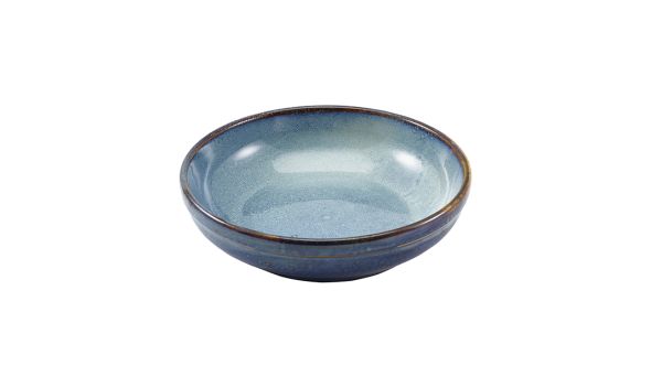 Terra Porcelain Aqua Blue Coupe Bowl 23cm
