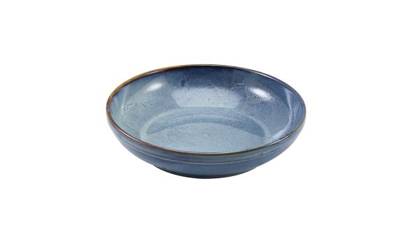 Terra Porcelain Aqua Blue Coupe Bowl 27.5cm