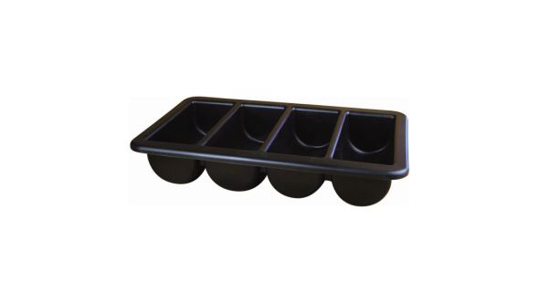 Cutlery Tray/Box 1/1 Black 13" X 21"