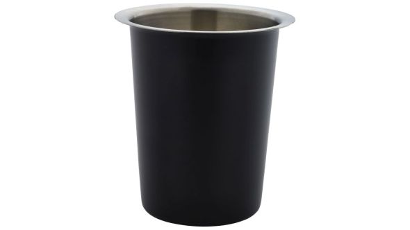 GenWare Stainless Steel Black Cutlery Cylinder