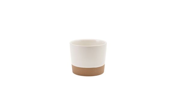 GenWare Kava White Stoneware Chip Cup 9 x 7.4cm
