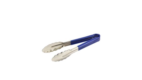 Genware Colour Coded St/St. Tong 31cm Blue