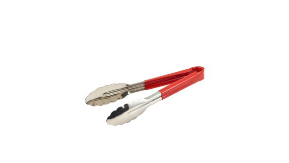 Genware Colour Coded St/St. Tong 31cm Red