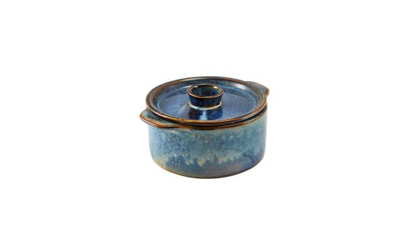 Terra Porcelain Aqua Blue Mini Casserole Dish 14cm
