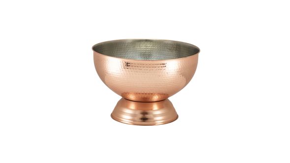 Hammered Copper Champagne Bowl 36cm