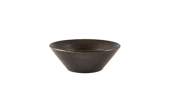 Terra Porcelain Black Conical Bowl 14cm