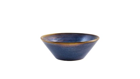 Terra Porcelain Aqua Blue Conical Bowl 14cm