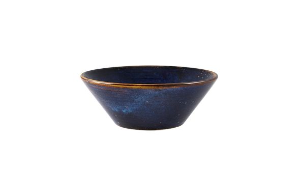 Terra Porcelain Aqua Blue Conical Bowl 16cm