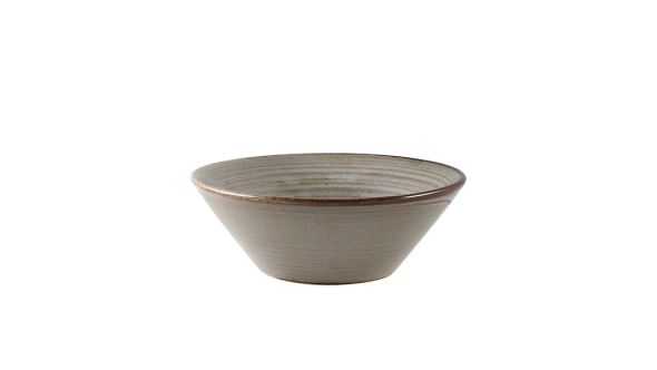 Terra Porcelain Grey Conical Bowl 14cm