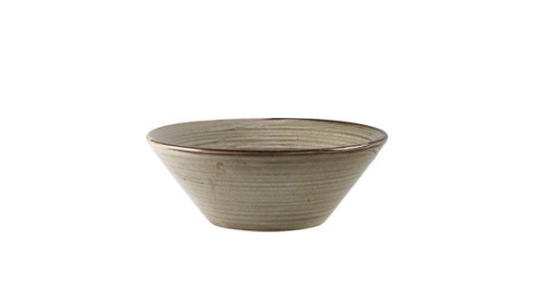 Terra Porcelain Grey Conical Bowl 16cm