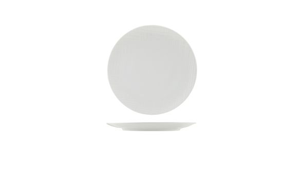 Incise Porcelain Lavara Coupe Plate 25.5cm