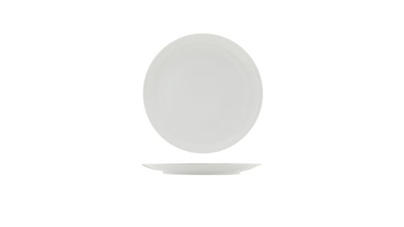 Incise Porcelain Solara Coupe Plate 25.5cm