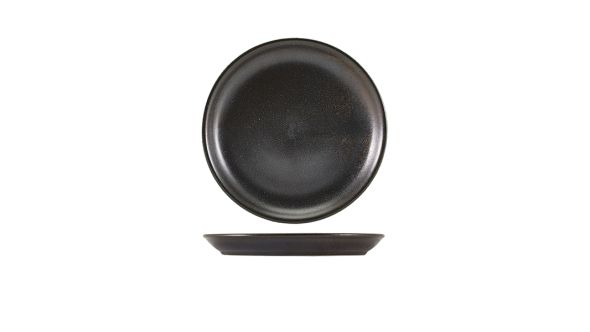 Terra Porcelain Black Coupe Plate 19cm