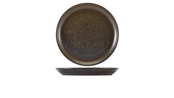 Terra Porcelain Black Coupe Plate 30.5cm