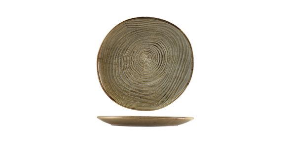 Terra Porcelain Grey Organic Plate 25cm