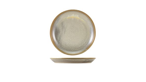 Terra Porcelain Matt Grey Coupe Plate 19cm
