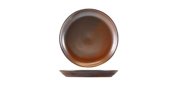 Terra Porcelain Rustic Copper Coupe Plate 24cm