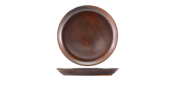 Terra Porcelain Rustic Copper Coupe Plate 27.5cm