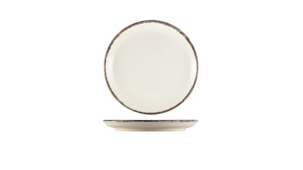 Sereno Stoneware Grey Coupe Plate 19cm