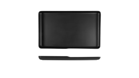 Black Copenhagen Melamine GN 1/1 Platter 53 x 32.5 x 3.5cm