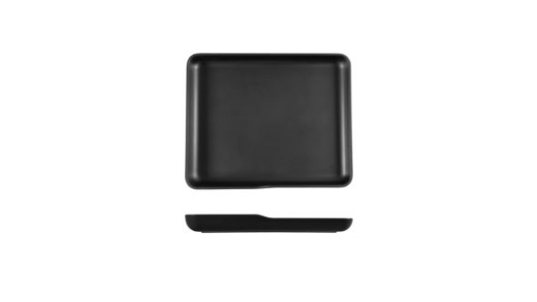 Black Copenhagen Melamine GN 1/2 Platter 32.5 x 26.5 x 3.5cm