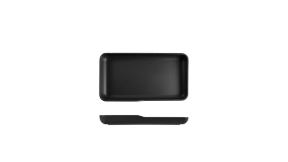 Black Copenhagen Melamine GN 1/3 Platter 32.5 x 17.6 x 3.5cm