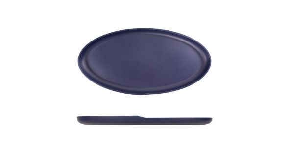Denim Blue Copenhagen Oval Melamine Dish 55 x 27.5cm