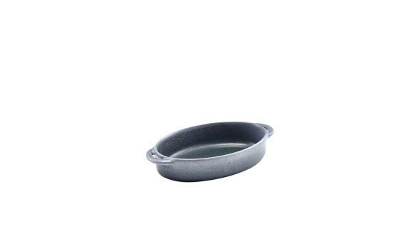 Forge Graphite Stoneware Oval Dish 17.5 x 11.5 x 4cm
