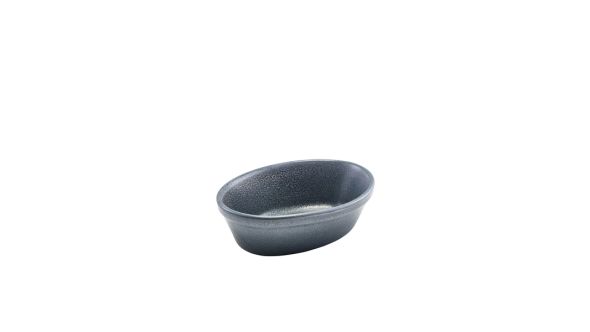 Forge Graphite Stoneware Oval Pie Dish 16cm