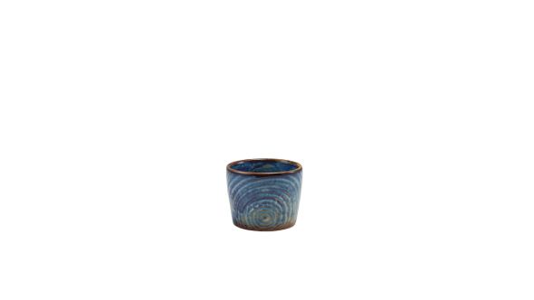 Terra Porcelain Aqua Blue Organic Dip Pot 9cl/ 3oz