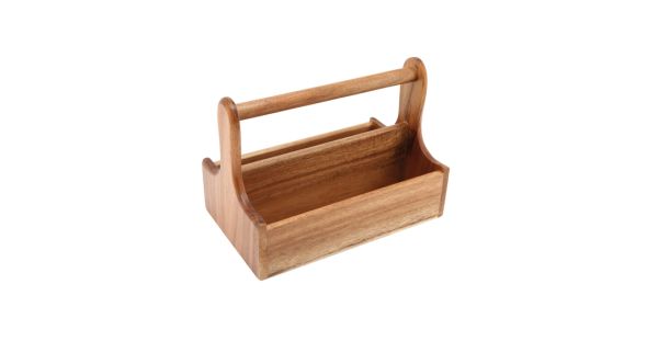 Genware Dark Wood Table Caddy