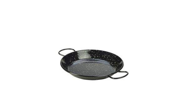 Black Enamel Paella Pan 20cm