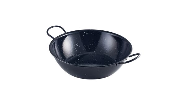 Black Enamel Dish 30cm