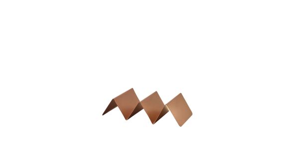 GenWare Copper Vintage Steel Fast Food Stand 2 Slot