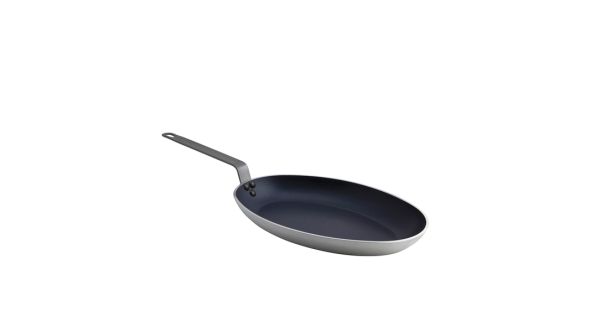 Non Stick Teflon Aluminium Oval Fish Pan 36cm