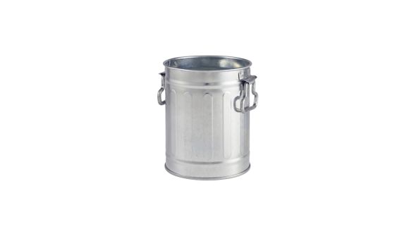 Miniature Galvanised Bin 8.5x11.2cm