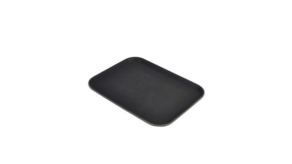 Gengrip 14" x 18" Rect. Non-Slip Tray Black