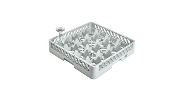 Genware 16 Compartment Glass Rack