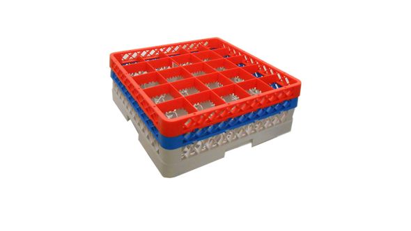 Genware 25 Comp Glass Rack With 2 Extenders