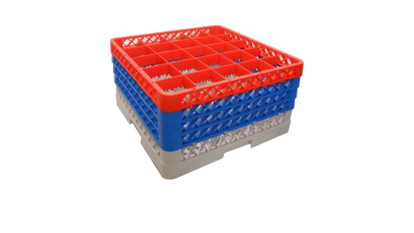 Genware 25 Comp Glass Rack With 4 Extenders