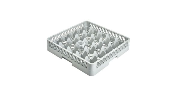 Genware 25 Compartment Glass Rack