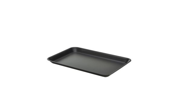 Galvanised Steel Tray 31.5x21.5x2cm Matt Black