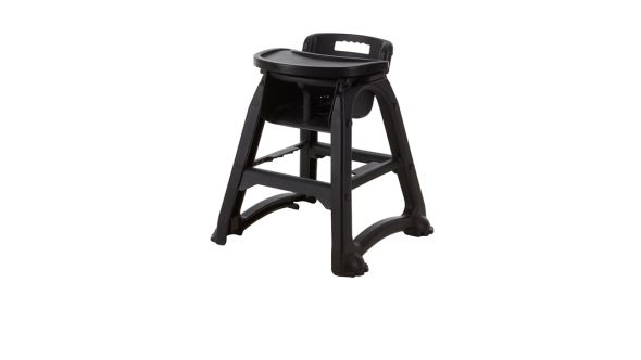 GenWare Black PP Stackable High Chair